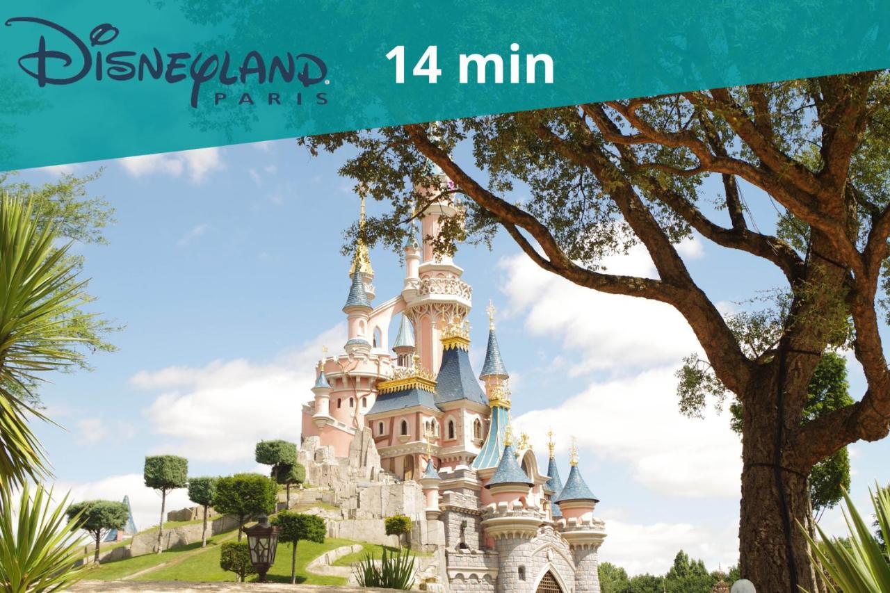 King Size Bed - Free Private Parking - Garden & Terrace - 14Min From Disneyland フェリエールザン・ブリ エクステリア 写真